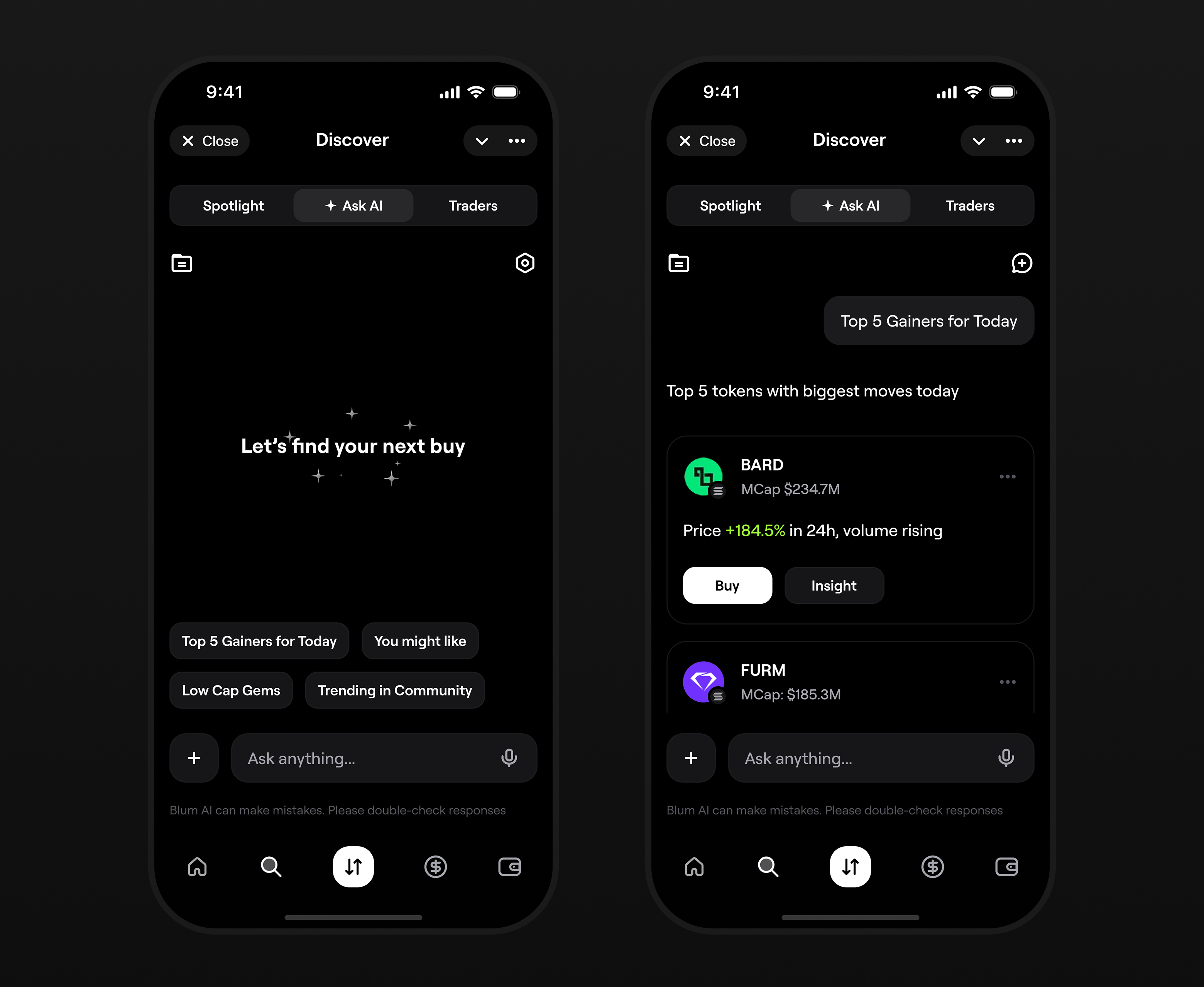 Ask AI feature